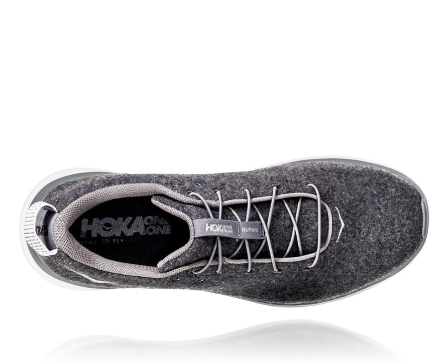 Tenis Hoka One One Hombre Grises - Hupana Flow Wool - EBMH03479